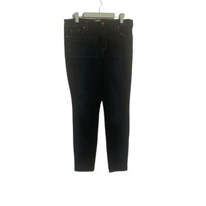 Lauren Conrad LC Dark Wash High Rise Forever Rolled Ankle Womens 12/31